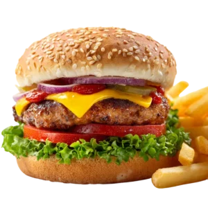 Combo de 2 hamburguesas clásicas de pollo con refresco de 1,25 L