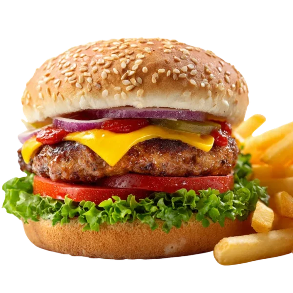 Combo de 2 hamburguesas clásicas de ternera con refresco de 1,25 L